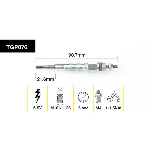 Tridon Glow Plug - TGP076