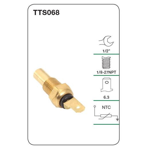 Tridon Water Temperature Sender (Gauge) - TTS068