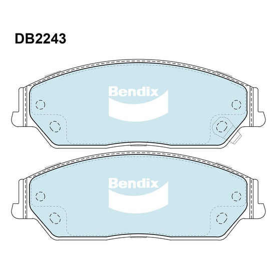 Bendix Heavy Duty Brake Pads Set Front - DB2243HD