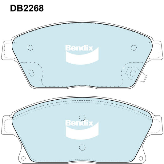 Bendix General CT Brake Pads Set Front - DB2268GCT