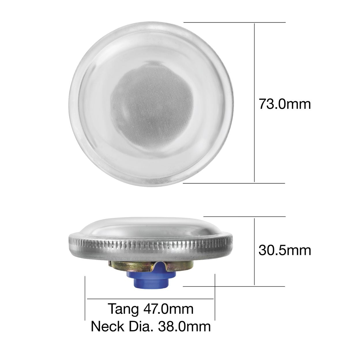 Tridon Non Locking Fuel Cap - TFNL206V