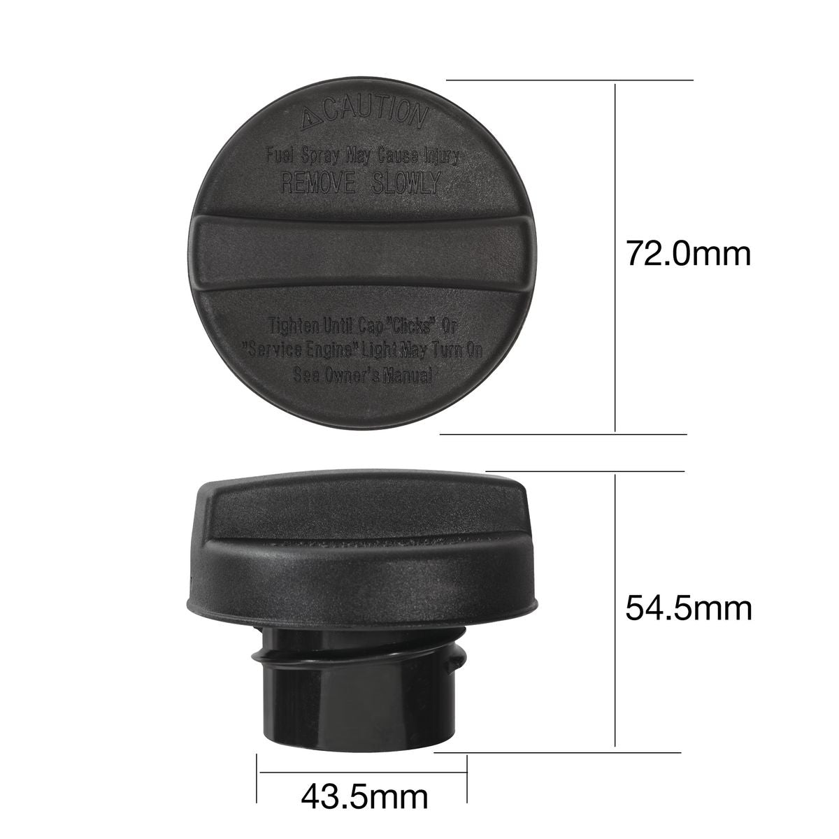 Tridon Non Locking Fuel Cap - TFNL228