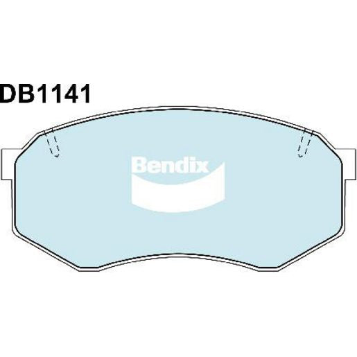 Bendix 4WD Brake Pads Set Front - DB1141-4WD