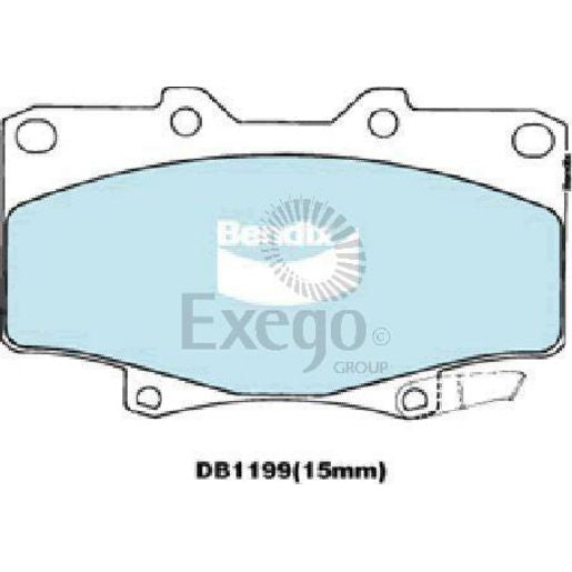 Bendix Heavy Duty Brake Pads Set Front - DB1199HD