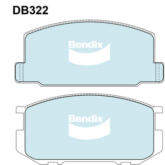 Bendix General CT Brake Pads Set Front - DB322CT