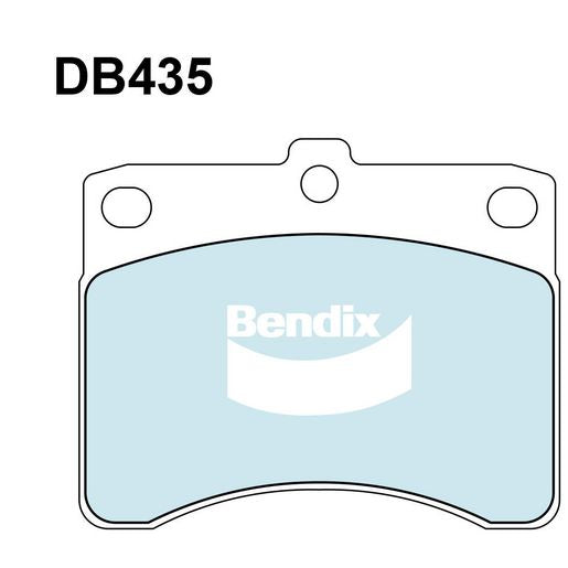 Bendix General CT Brake Pad Set Front - DB435CT