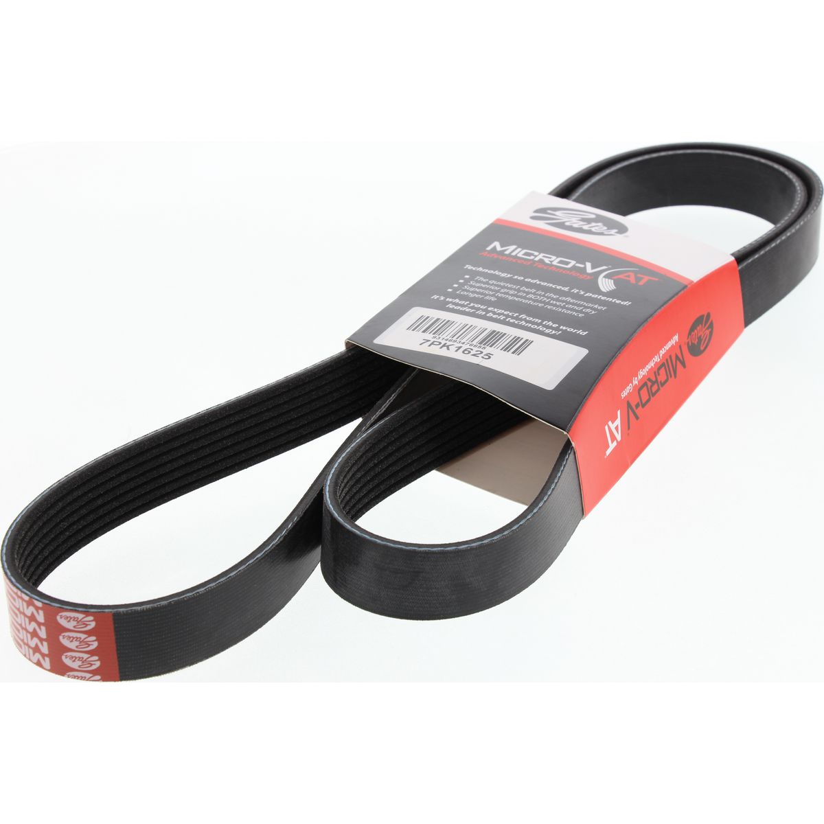 Gates Micro-V Multi Ribbed Drive Belt 7 Rib x 1625mm - 7PK1625