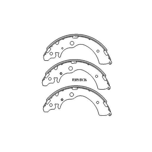 RDA Brake Shoe Set Rear - R1999