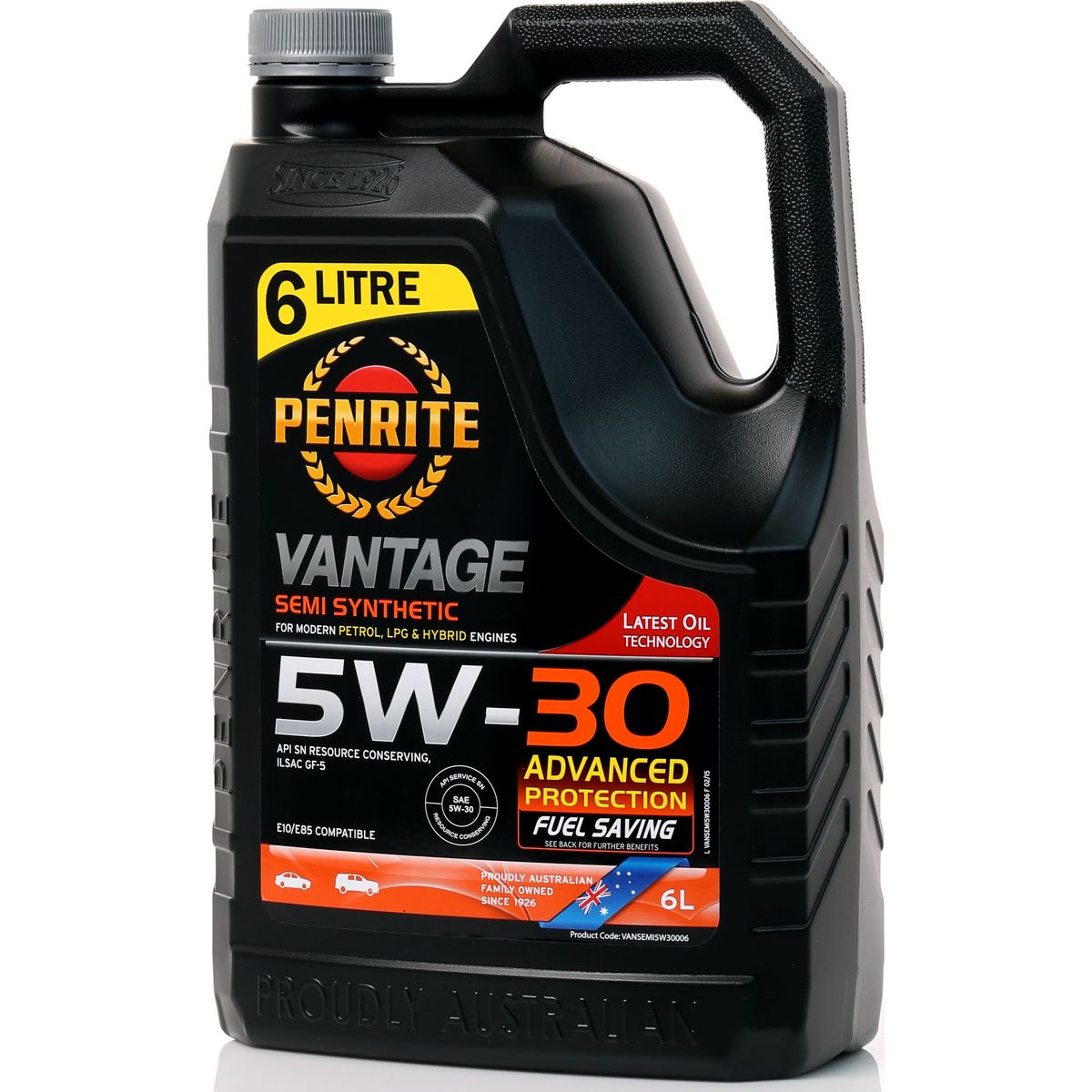 Penrite Vantage Semi Synthetic 5W-30 Engine Oil 6L - VANSEMI5W30006