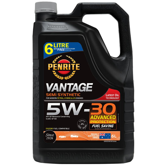 Penrite Vantage Semi Synthetic 5W-30 Engine Oil 6L - VANSEMI5W30006