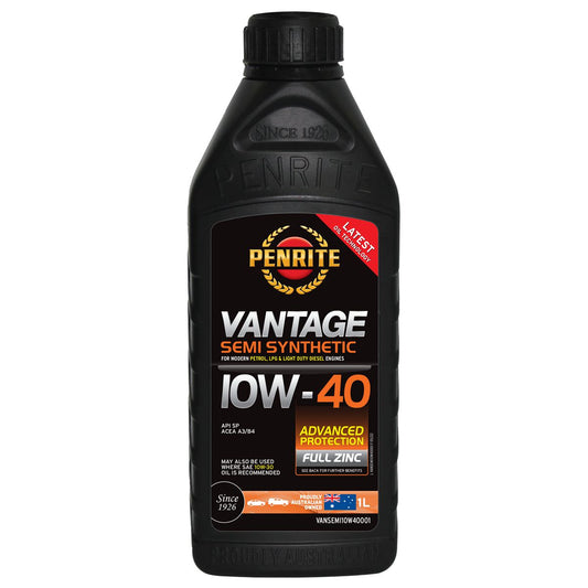 Penrite Vantage Semi Synthetic 10W-40 Engine Oil 1L - VANSEMI10W40001