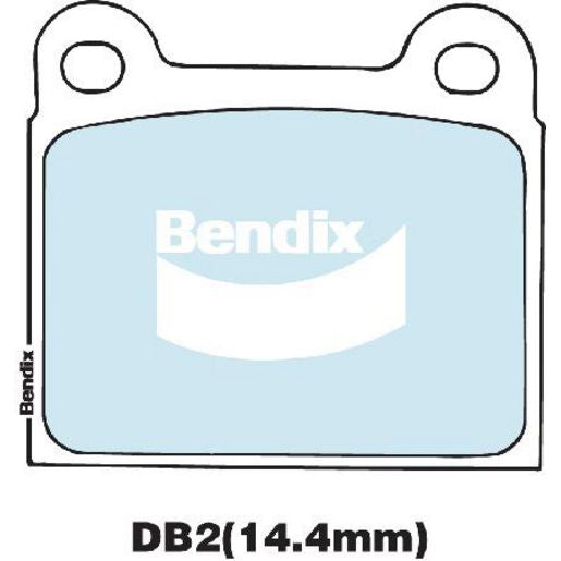 Bendix EURO Brake Pads Set Rear - DB2EURO