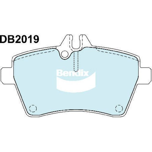 Bendix EURO Brake Pads Set Front - DB2019EURO