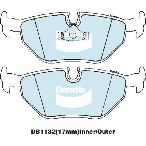 Bendix EURO Brake Pads Set Rear - DB1132EURO