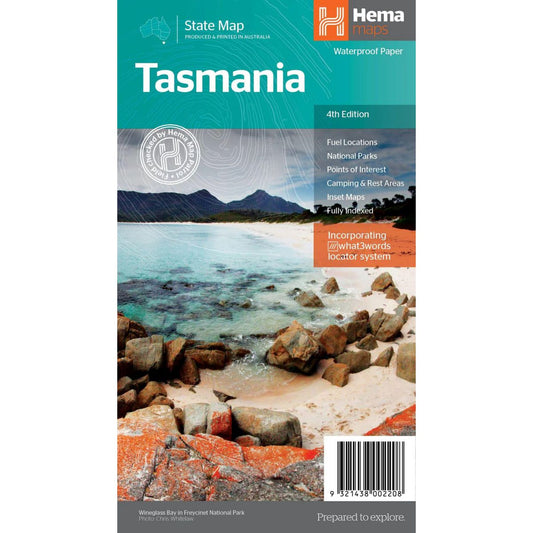 HEMA Tasmania State Map 3RD Editionition - 9781865009728