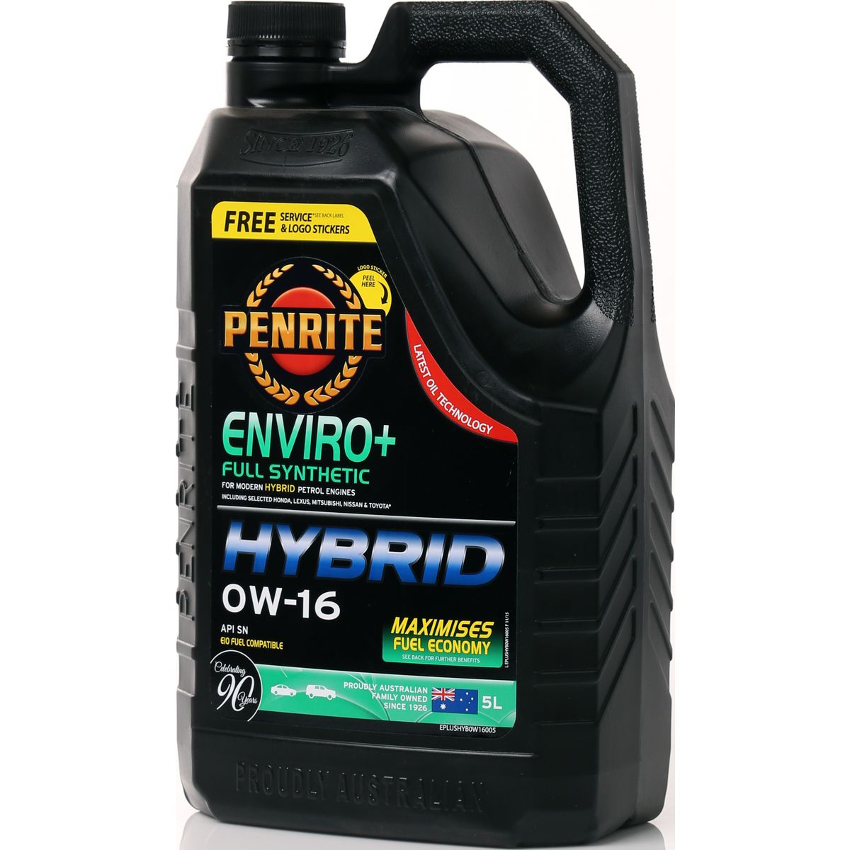 Penrite Enviro+ Hybrid 0W-16 Engine Oil 5L - EPLUSHYB0W16005