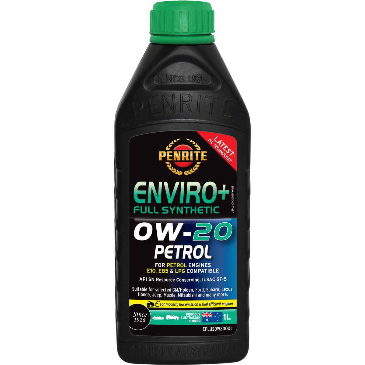 Penrite Enviro+ 0W-20 Engine Oil 1L - EPLUS0W20001
