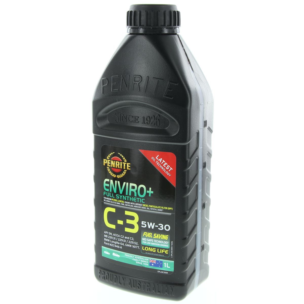 Penrite Enviro+ C3 5W-30 Engine Oil 1L - EPLUSC3001