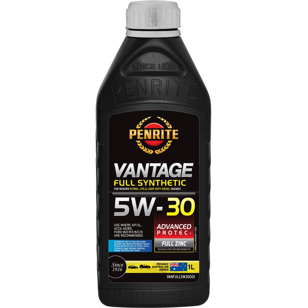 Penrite Vantage Full Synthetic 5W-30 Engine Oil 1L - VANFULL5W30001