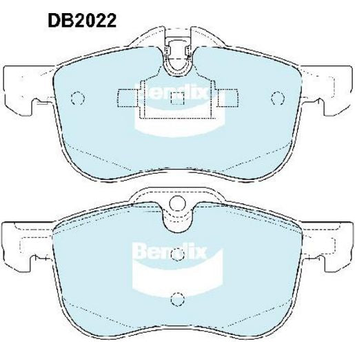 Bendix EURO Brake Pads Set Front - DB2022EURO