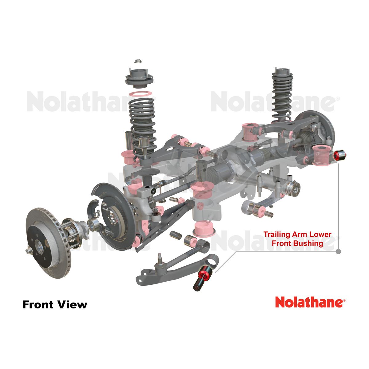Nolathane Rear Trailing Arm Front Bushing Kit - 46359