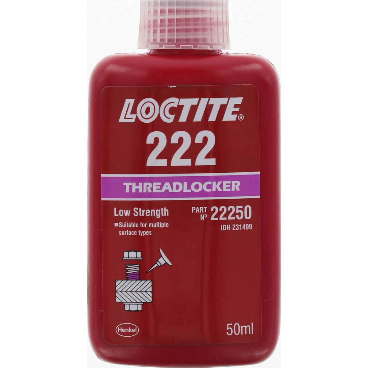 Loctite 222 Thread Locker Low Strength 50ml - 231499