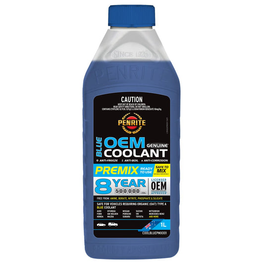 Penrite 7 Year 450,000km Blue Coolant Premix 1L - COOLBLUEPMX001