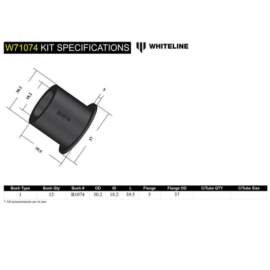 Whiteline Suspension Bush Kit - W71074