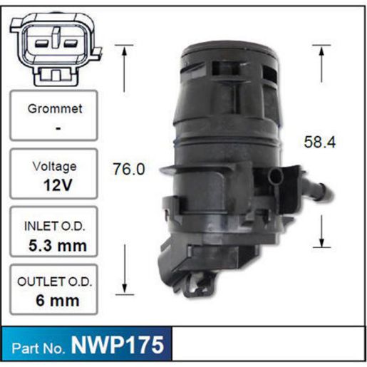 Nice Windscreen Washer Pump - NWP175