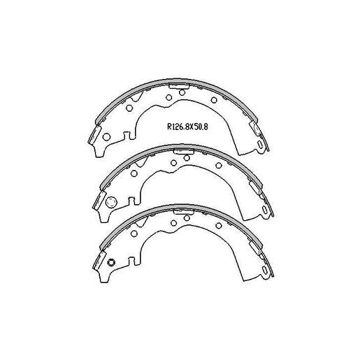 RDA Brake Shoe Set Rear - R1492