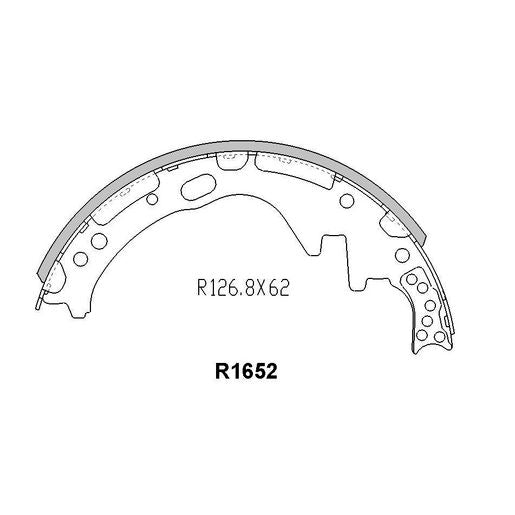 RDA Brake Shoe Set - R1652