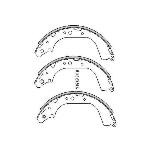 RDA Brake Shoe Set Rear - R1660