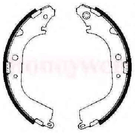 RDA Brake Shoe Set Rear - R1668