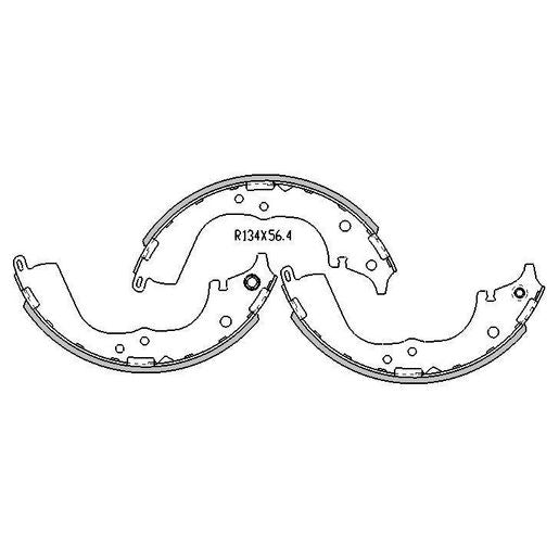 RDA Brake Shoe Set Rear - R1714