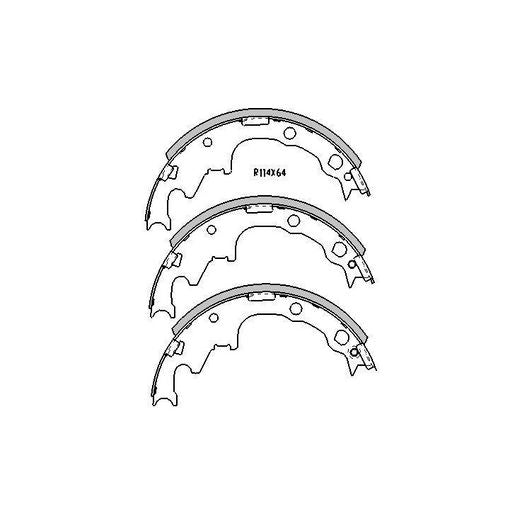 RDA Brake Shoe Set Rear - R1715