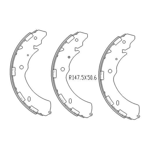 RDA Brake Shoe Set Rear - R2015