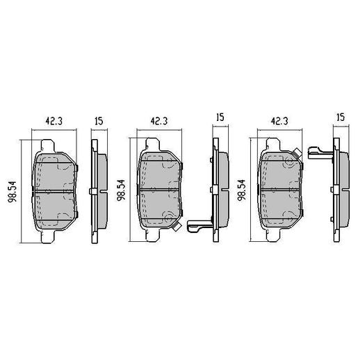 RDA GP Max Brake Pad Set Rear - RDB2016