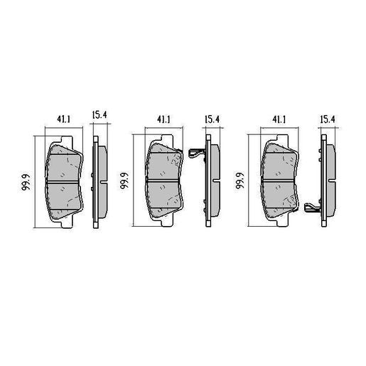 RDA GP Max Brake Pad Set Rear - RDB2054