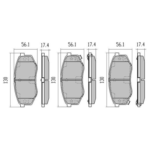 RDA GP Max Brake Pad Set Front - RDB2169