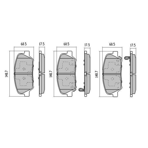 RDA GP Max Brake Pad Set Front - RDB2204