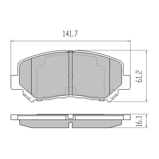 RDA GP Max Brake Pad Set Front - RDB2209