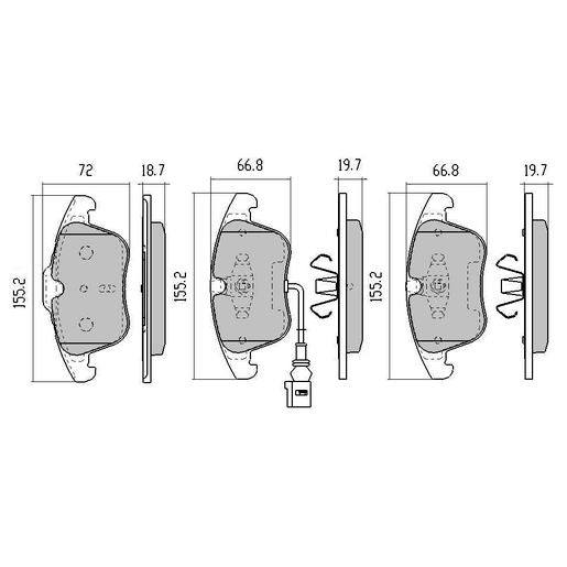 RDA Brakes Extreme Brake Pad Set Front - RDX2174SM