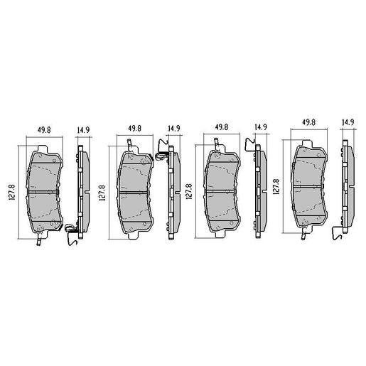 RDA Brakes Extreme Brake Pad Set Rear - RDX2197SM