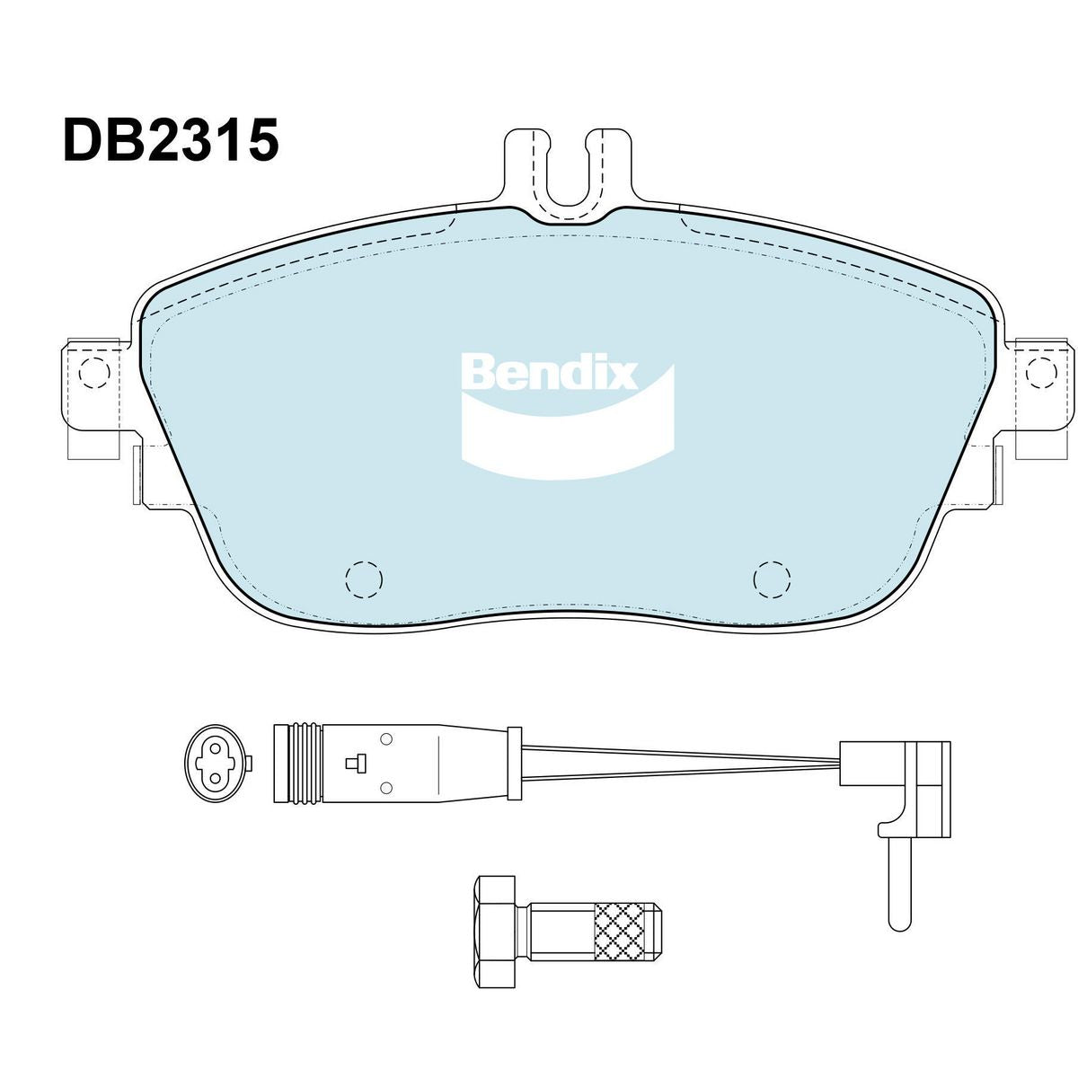 Bendix EURO Brake Pads Set Front - DB2315EURO