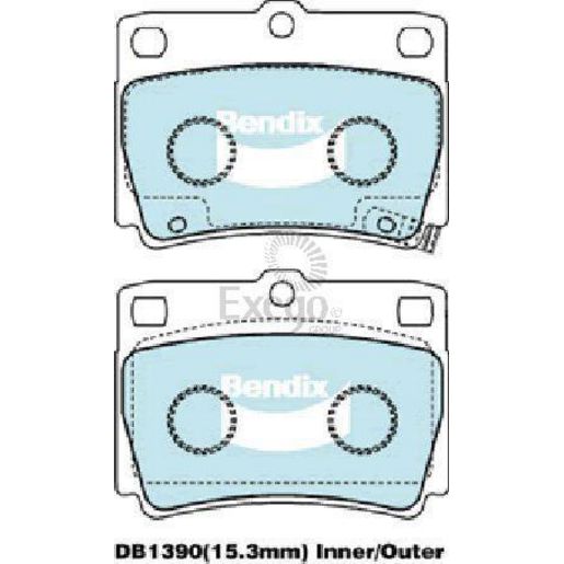 Bendix Heavy Duty Brake Pads Set Rear - DB1390HD