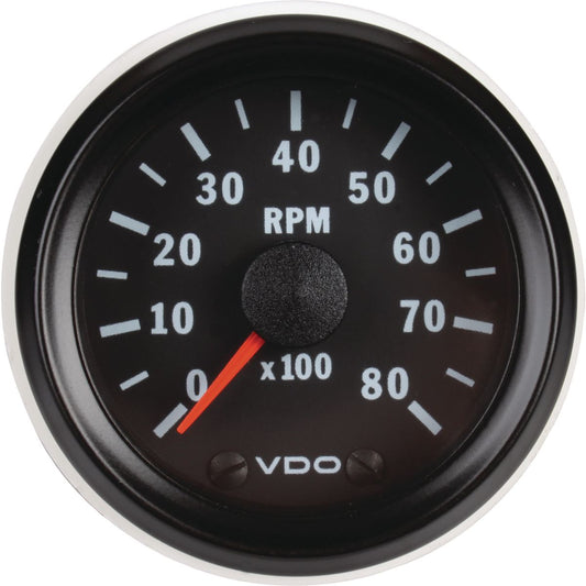 VDO Tachometer Electric 12V 0-8000 rpm 52mm - 333015031