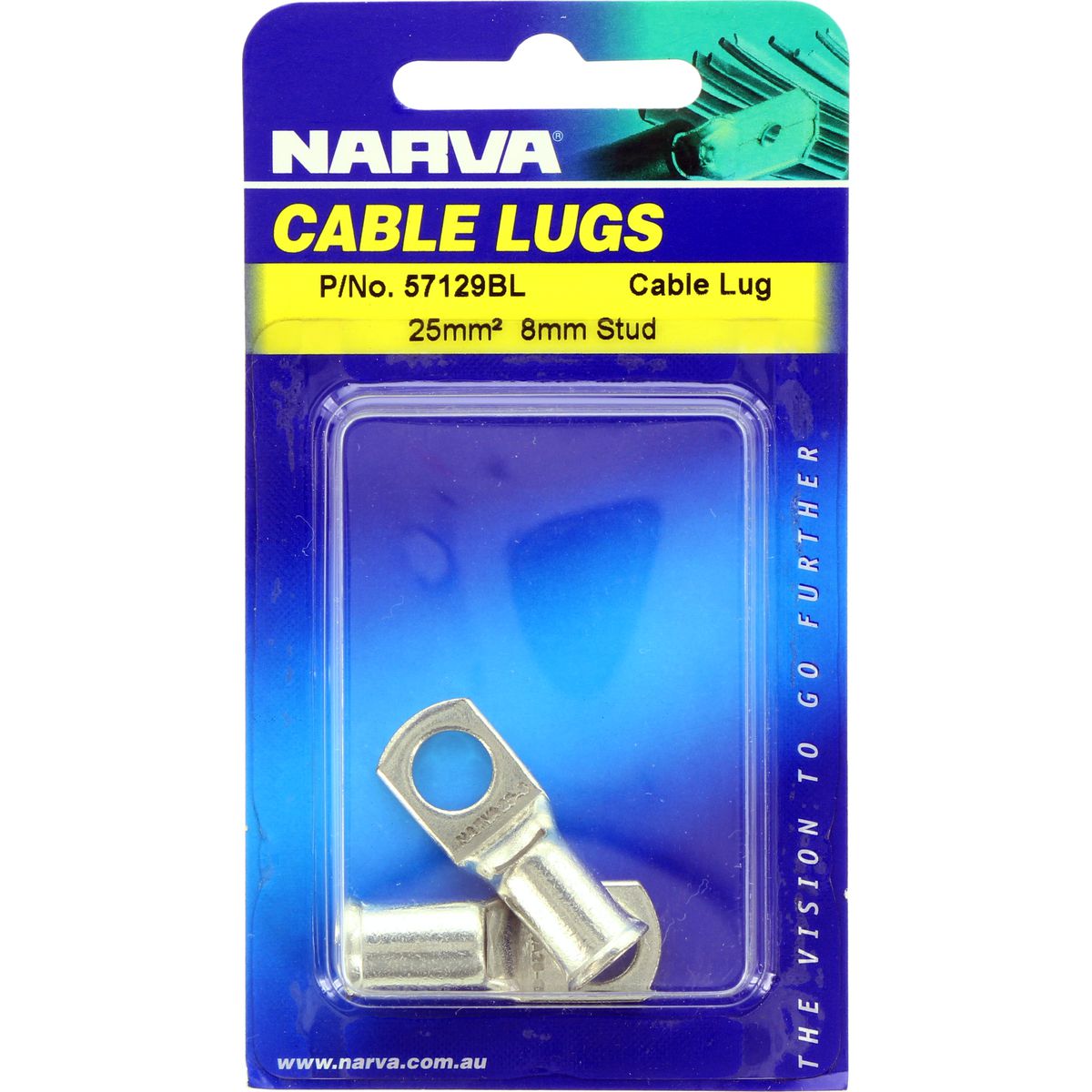 Narva Cable Lug 25-8mm 2 Pack - 57129BL