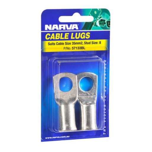 Narva Cable Lug 35-8mm 2 Pack - 57133BL