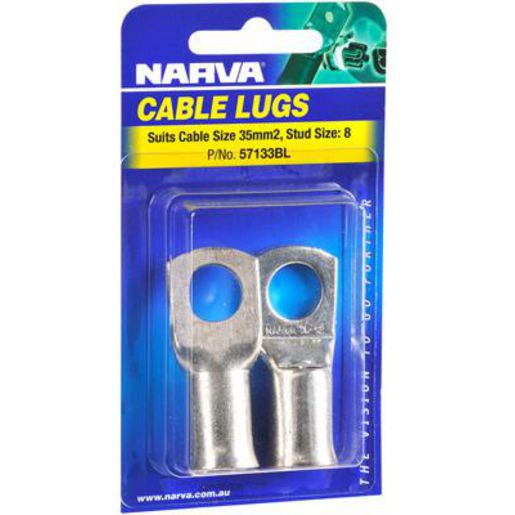Narva Cable Lug 35-8mm 2 Pack - 57133BL