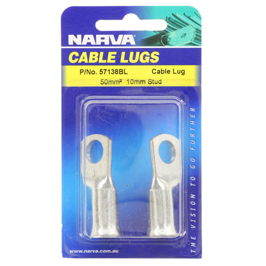 Narva Cable Lug 50-10mm 2 Pack - 57138BL
